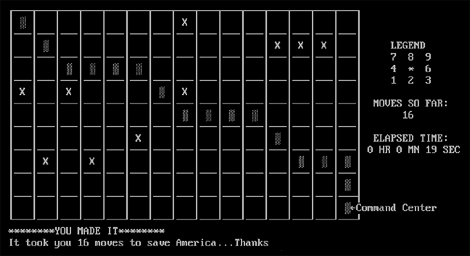 Relentless Logic DOS gameplay from 1985